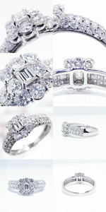 プラチナリング 天然ダイヤモンド 1.0ct【プラチナ950】r-72（KRP）P8-1410【リング 指輪 ジュエリー プラチナ ギフト】