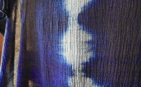 天然藍染 ポンチョ 手作りフリーサイズ 数量限定 山梨県中央市 ふるさと納税サイト ふるなび