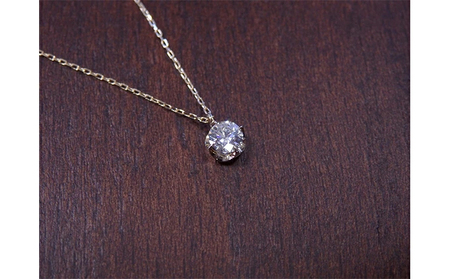 K18ソリティアダイヤモンドペンダント [山梨県 中央市 21470826]