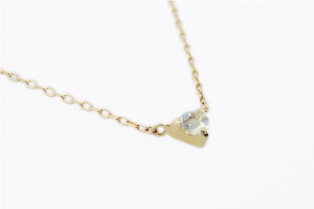 3月 誕生石 K18イエローゴールドアクアマリンネックレス [工房グリーム 山梨県 中央市 21470829] アクセサリー ジュエリー プレゼント ギフト 贈りもの