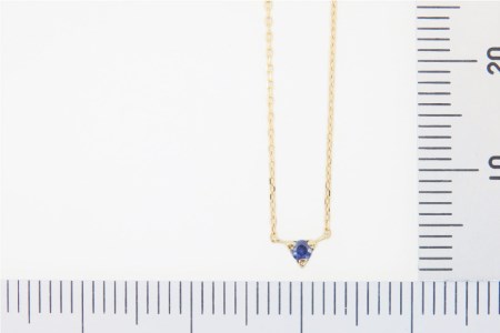 9月 誕生石 K18イエローゴールドブルーサファイアネックレス [工房グリーム 山梨県 中央市 21470835] アクセサリー ジュエリー プレゼント ギフト 贈りもの