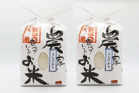 【期間限定発送】米 10kg （5kg×2袋） こしひかり 低農薬 低化学肥料 井戸水使用 [まんなか農園 山梨県 中央市 21470468] 令和6年 お米 こめ コメ 10kg 10キロ コシヒカリ ご飯 ごはん 白米 精米 新米