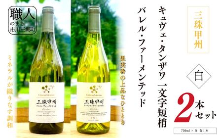 ワイン 白ワイン ２本 セット 山梨 750ml 「三珠甲州　キュヴェ・タンザワ　一文字短梢」「三珠甲州　バレル・ファーメンテッド」 シャトー・メルシャン [5839-2266]