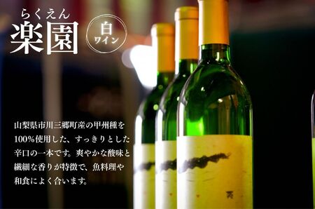 楽園ワイン赤・白2本セット 楽園葡萄酒醸造場 [5839-0047]