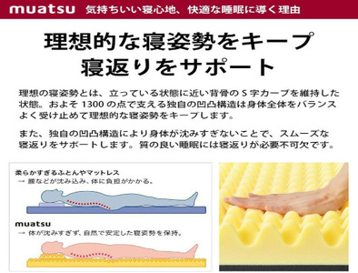 [5839-1156]【昭和西川】ムアツふとん　スリープスパ　ハード　シングルサイズ