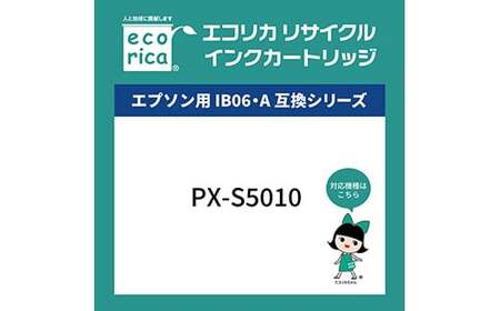 エコリカ【エプソン用】IB06CL5A互換リサイクルインク(型番:ECI-EIB06A-5P) エプソン リサイクル インク 互換インク カートリッジ インクカートリッジ カラー オフィス用品 プリンター インク 山梨県 富士川町