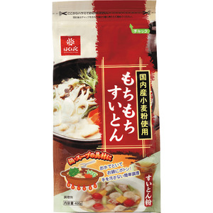 【はくばく】もちもちすいとん ２．４kg（400g×6袋）　小麦粉 国産 簡単 簡単調理 すいとん チャック チャック付き 鍋 鍋料理 スープ はくばく 山梨 やまなし 富士川町