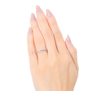 プラチナ950 ハードプラチナ ダイヤ リング 0.20CT R3651DI-P2【8号