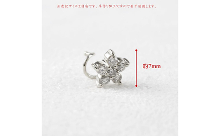 プラチナ　直径4ミリ弱　ダイヤモンド　ピアス　キャッチなし プラチナ 直径4ミリ弱 ダイヤモンド ピアス キャッチなし