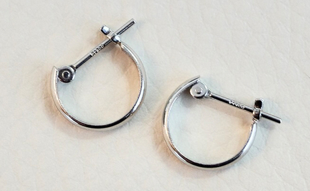 Pt900 プラチナ 地金 フープピアス(直径10mm) 保証書付 KO-0011 SWAD005
