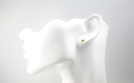 K18　ビーンズデザインピアス　111991 SWAE012