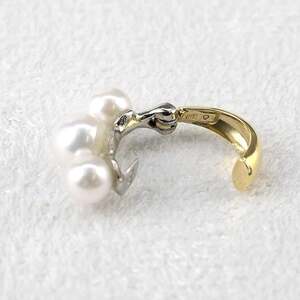  ピアリング 正規品 プラチナ 18金 イヤリング パール アコヤ真珠 レディース pt900 イエローゴールドk18 コンビ ゴールド シンプル フォーマル 山梨県 昭和町 送料無料 230719pir101 SWAA160