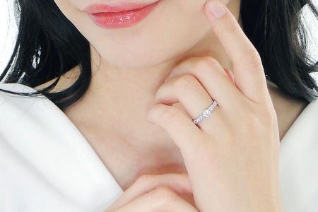 【中央宝研鑑定書付】pt950 中石 Fカラー 大粒0.3ct ハートアンドキューピッド ダイヤモンド リング【0.58ctUP】 CSR0302-pt SWAV047｜山梨県 昭和町 ジュエリー アクセサリー ギフト プレゼント 贈り物 記念日 誕生日 カジュアル フォーマル オケージョン