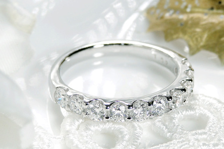 pt950【1.0ct】 ベルギーメイク ハートアンドキューピッド ダイヤモンド エタニティ リング CSR0114 SWAV048｜山梨県 昭和町 ジュエリー アクセサリー ギフト プレゼント 贈り物 記念日 誕生日 カジュアル フォーマル オケージョン