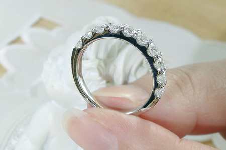 pt950【1.0ct】 ベルギーメイク ハートアンドキューピッド ダイヤモンド エタニティ リング CSR0114 SWAV048｜山梨県 昭和町 ジュエリー アクセサリー ギフト プレゼント 贈り物 記念日 誕生日 カジュアル フォーマル オケージョン