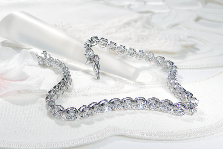 ダイヤモンド テニスブレスレット 5.0ct PT900 プラチナ 18.5cm ダイヤモンド ジュエリー 