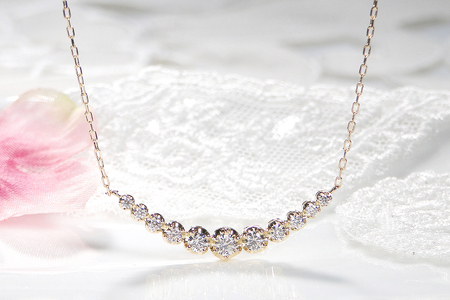 【0.5ct】K18イエローゴールド　ダイヤモンド　ラインネックレス SPD1463-18Y SWAV058｜山梨県 昭和町 ジュエリー アクセサリー ギフト プレゼント 贈り物 記念日 誕生日 カジュアル フォーマル オケージョン
