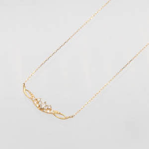 K18 0.10ct ダイヤモンド ペンダントネックレス HH-019737 SWBT005-k18