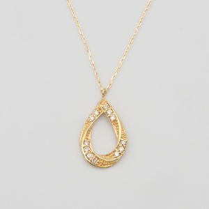 K18 0.10ct ダイヤモンド ペンダントネックレス HH-019739 SWBT006