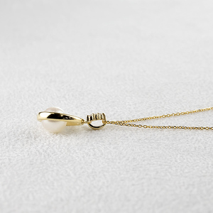 18金 ネックレス レディース あこや真珠 パール ペンダントトップ 18k ダイヤモンド ゴールド イエローゴールドk18 ダイヤ 真珠 ジュエリー 人気 シンプル フォーマル 240509400y SWAA322