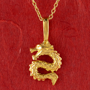 純金 24金 ネックレス レディース 龍 ドラゴン K24 ペンダントトップ 竜 ゴールド 金 石なし シンプル 24k ジュエリー 人気 普段 使い 250515201k24 SWAA324