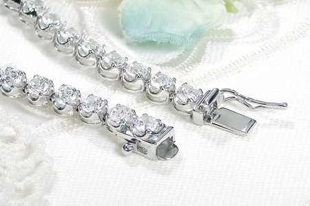 【ふるなび限定】【5.0ct】PT900 天然ダイヤモンドテニスブレスレット 18.5cm 【中央宝石研究所鑑定書付】 F-CSBL00036 SWAV070  FN-Limited-SP