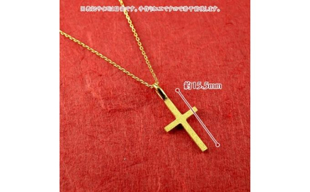 純金 ネックレス クロス 24金 ペンダント ゴールド K24 十字架 k24