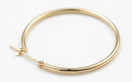 K18 フープピアス 1.5×30 111625 SWAE040