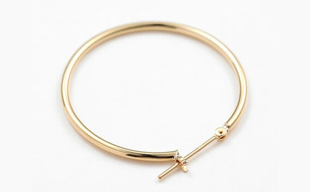 K18 フープピアス 1.5×30 111625 SWAE040