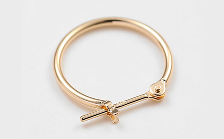 K18　フープピアス　1.0×13　111658 SWAE033