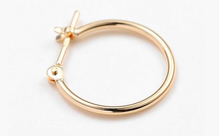 K18　フープピアス　1.0×13　111658 SWAE033