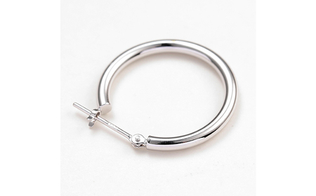 プラチナ900 フープピアス 2×20 120335 SWAE024