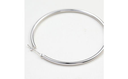 プラチナ900 フープピアス 2×50 120328 SWAE028