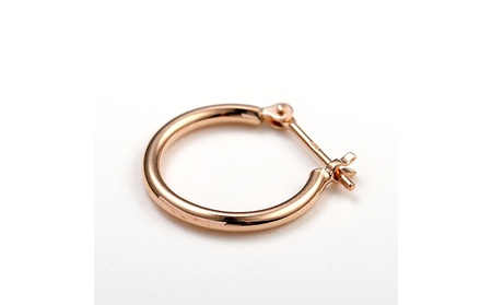 K18ピンクゴールド　フープピアス　1.5×13　111662 SWAE031