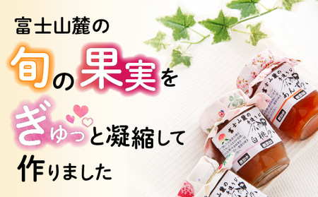 【布あり】富士山麓の無添加手作りジャム　9種から選べる6本セット DSC002　無添加 手作り ジャム