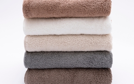 factory towel face 今治タオル認定フェイスタオル 5枚セット チャコールグレー【n0509-gr_mut_A】