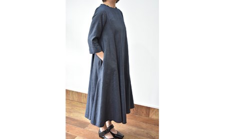No.428 ふんわりコットンワンピース　L　ネイビー【n0428_mut】