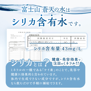 ラベルレス　富士山蒼天の水 500ｍl×48本（2ケース）※沖縄県、離島不可