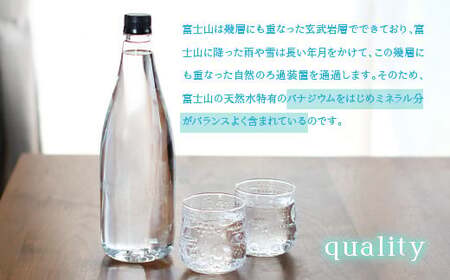 【6カ月定期便】富士山の天然水　1L×12本 YAC005