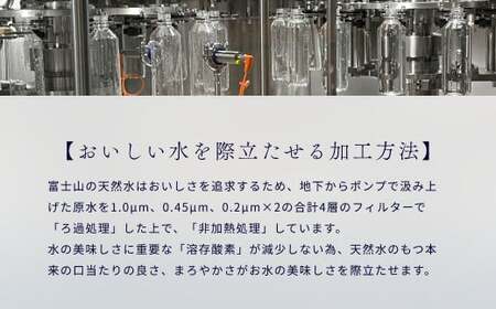 【1週間以内に発送！】富士山の天然水（ナチュラルミネラルウォーター）　490ml×48本 ラベルレス YAO004