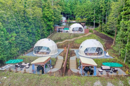 グランピング施設 LE NIDO山中湖 土日祝限定１泊２食付き２名様宿泊券