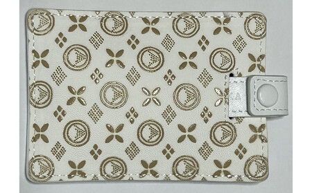 白い甲州印伝「URUSHINASHIKA」カードケース（スライド式）1個