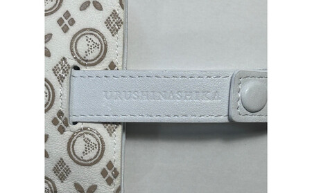 白い甲州印伝「URUSHINASHIKA」カードケース（スライド式）1個