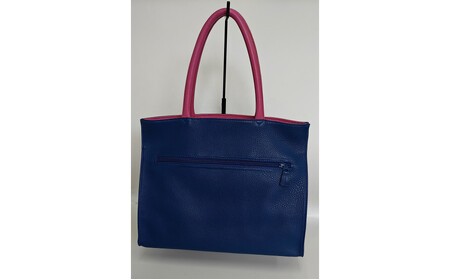 「鞄工房　香」タンポポのレザートートバッグ（ブルー）