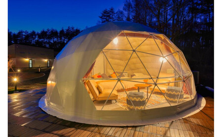 富士河口湖 グランピング 宿泊券 HOSHIFULL DOME FUJI（30,000円分）