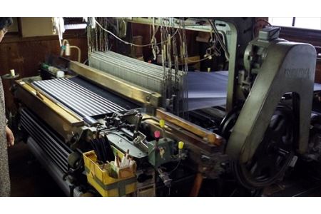 郡内織物「富士桜工房」シルクネクタイ 麻の葉   紫