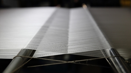 郡内織物「富士桜工房」シルクネクタイ 真柏  銀鼠