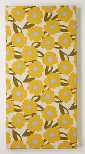 【シビラ】マットレス 体圧分散型高反発ウレタンフォーム(厚さ約7cm)ピロケース付 カラダス イエロー