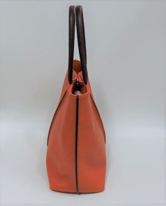 「鞄工房　香」センターライントートバッグ オレンジ