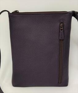 「鞄工房　香」シンプルショルダーバッグ  パープル